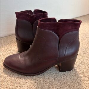 Johnston & Murphy Burgundy Ankle Boots